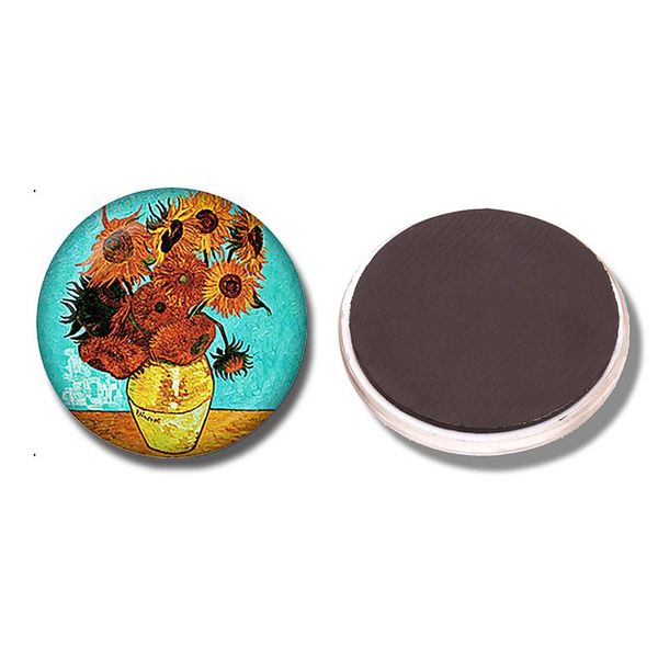 

ландшафтная живопись маслом магнит на холодильник магнит ван гог уильям моррис моне густав климт арт 3см стеклянный купол магнитный холодиль