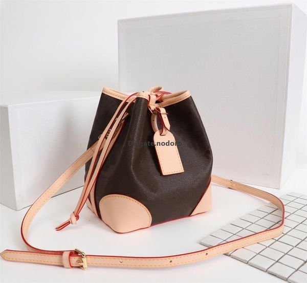 

2021 fashion designer luxury handbags drawstring bucket bag women designer femmes sacs genuine leather shoulder bag 20121704w