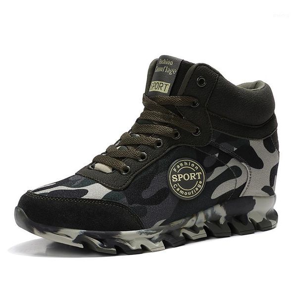 

boots outdoor camouflage sports women's shoes personalized training increased casual1, Black