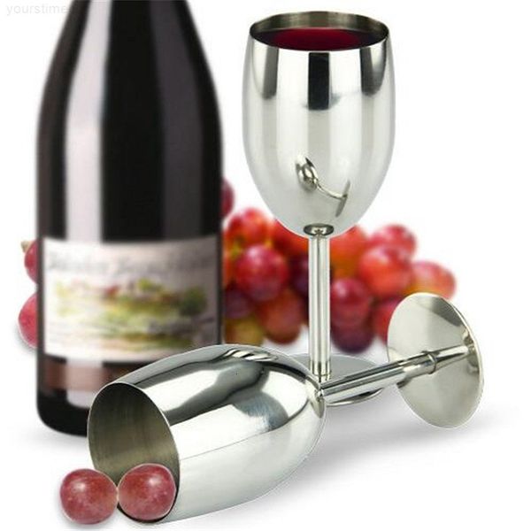 

stainless steel wine glass 180ml drinking cup champagne goblet for barware kitchen tools party restaurant supplies