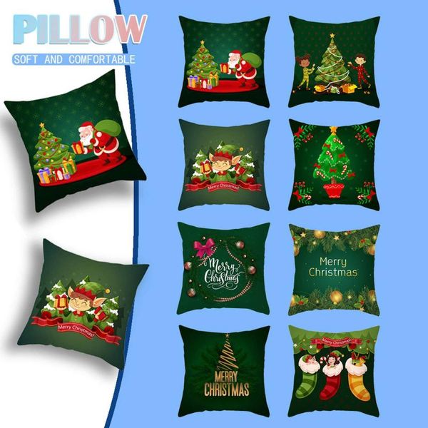 

pillow 4pc christmas series case washable non-fading sofa cushion decorative pillows for cojines decorativos para sofÃ¡