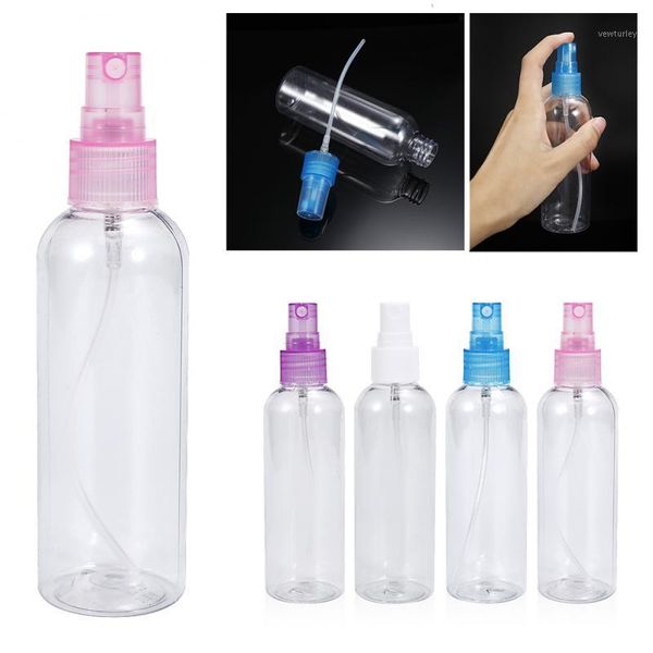

storage bottles & jars 100pcs 100ml empty clear plastic spray bottle mini refillable cosmetic container organizer1