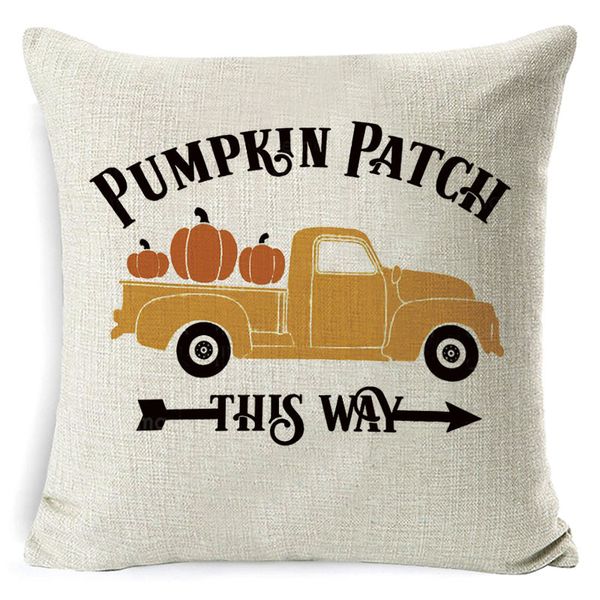 

festival party pillow case flax halloween type square multi design pumpkin maple leaves car cushion pillow cover 4 3hh l2