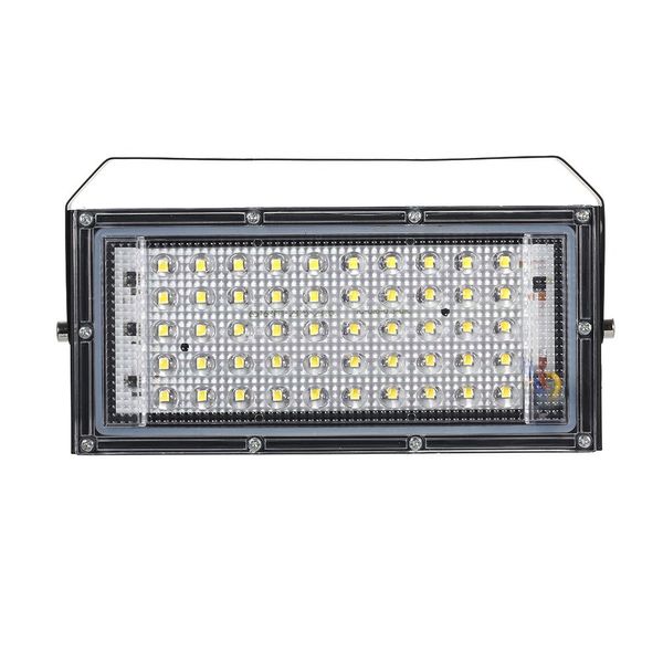 AC175-265V Lampada da progetto per esterni portatile a risparmio energetico da 50 W Lampada leggera per illuminazione di grandi aree Bordo in alluminio Proiettore da 6500 K