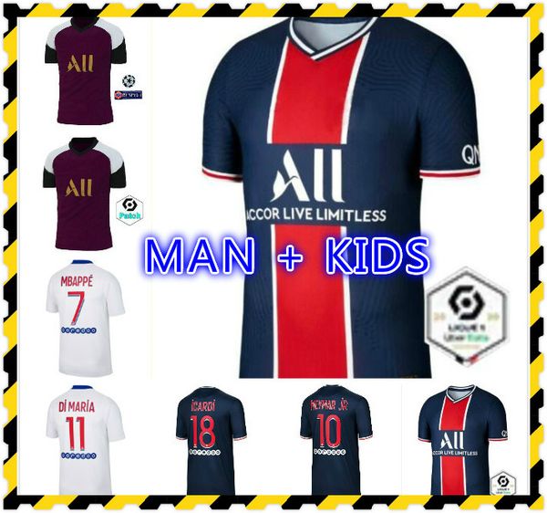 

mailoots de football paris florenzi men 20 21 футбольные трикотажки 2020 2021 домашний домашний 3-й mbappe icardi обучение camisetas de futb, Black;yellow