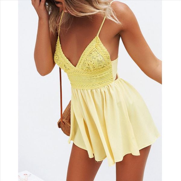 

сексуальный комбинезон ropa mujer женщины летний лук, bowknot мини-комбинезон печатная вечеринка пляж sexy bodysuit 2020, Black;white