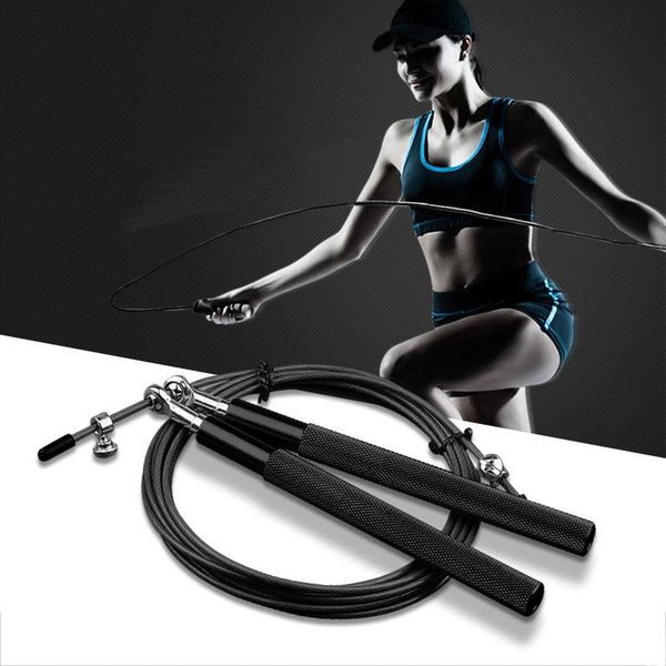 

wear resistant steel wire bearing rope skipping professional speed fitness training wire rope adjustable anti slip handle