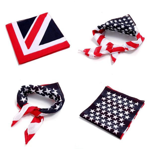 

america independence day patterns flags headband check pattern hair band star shapes scarf animal pets dogs scarves 2 1zl c2