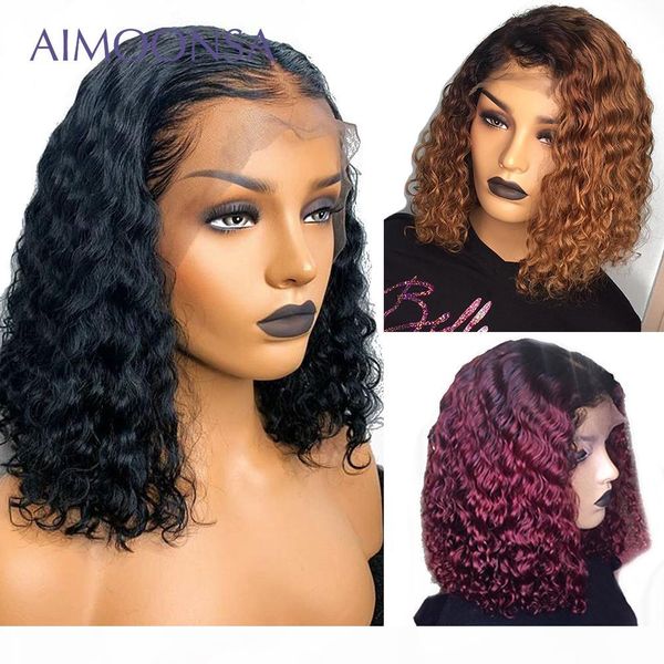 

bob wig short human hair bob wigs for women 1b 30 honey blonde 13x6 1b 99j burgundy lace front human hair wigs remy, Black