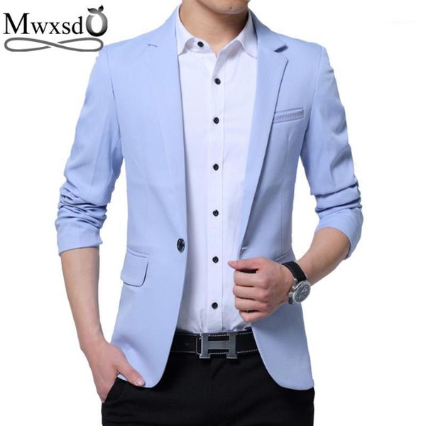 

men's suits & blazers mwxsd brand casual slim fit solid suit blazer jacket men wedding dress male black hombre masculino1, White;black