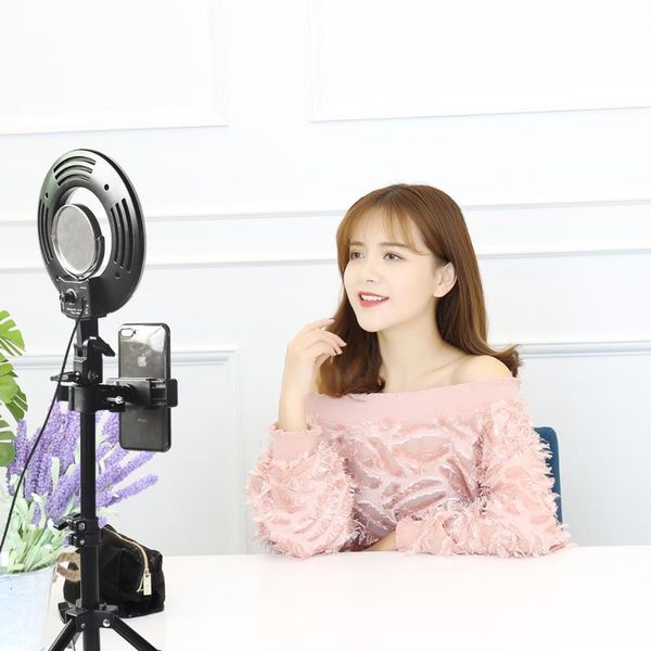 

ship ru cy 8inch 24w 120pcs led ring light 5500k camera p studio phone video pgraphy dimmable ring lamp with tripod
