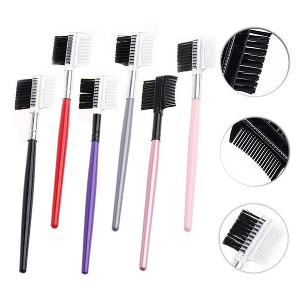 

2 in 1 comb brush lash eyebrow cosmetic makeup eyelash extens wmthkp, Silver