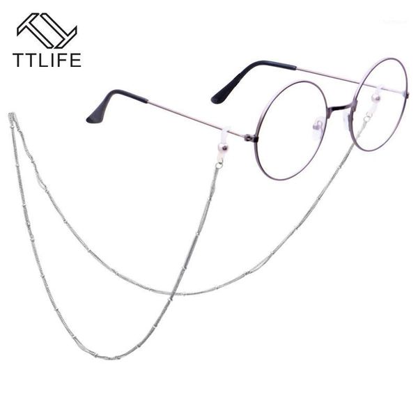 

ttlife vintage metal glasses chain sunglasses cords casual pearl beaded geometric glasses chain for fashion men women1, Silver