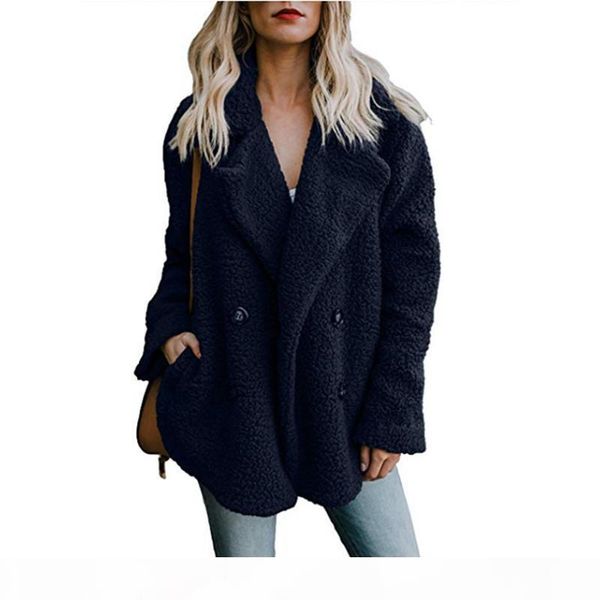

k-coat faux lambswool oversized jacket coat winter warm hairy jacket women autumn outerwear plus size fur jacket overcoat s18101204, Black;brown