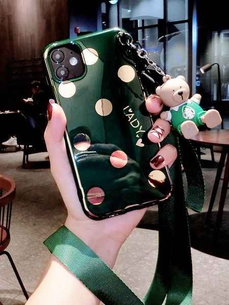 

it is suitable for iphone11 mobile phone case, anti-fall silicone apple 11promax camera, all-inclusive personalized creative wrist band