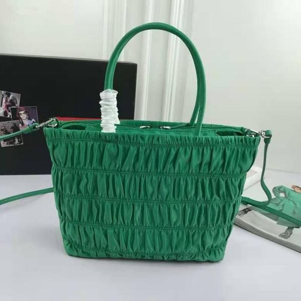 

new style black fashion simple versatile large capacity nylon pleated bags women handbags shoulder crossbody bags tote bag ladies shopping