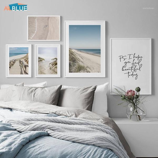 

paintings ocean wave beach nature landscape poster nordic wall art canvas painting quote posters and prints sea decoration pictures1