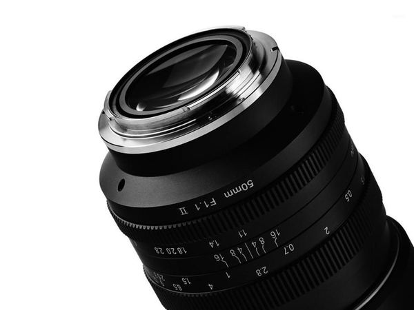 

mirrorless camera lens kamlan 50mm f1.1 ii aps-c large aperture manual focus lens for canon macro 4/3 e-mount fuji1