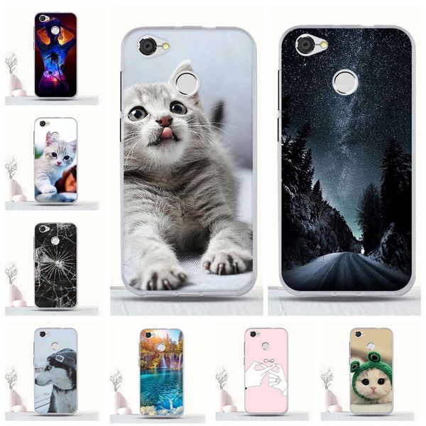 

cover phone silicone lite protective coque for zte blade a6 funda print case bumper