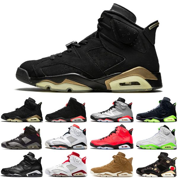 

fashion hare jumpman 6 6s men basketball shoes black cat infrared tinker unc carmine oreo mens trainers sports sneakers size 7-1