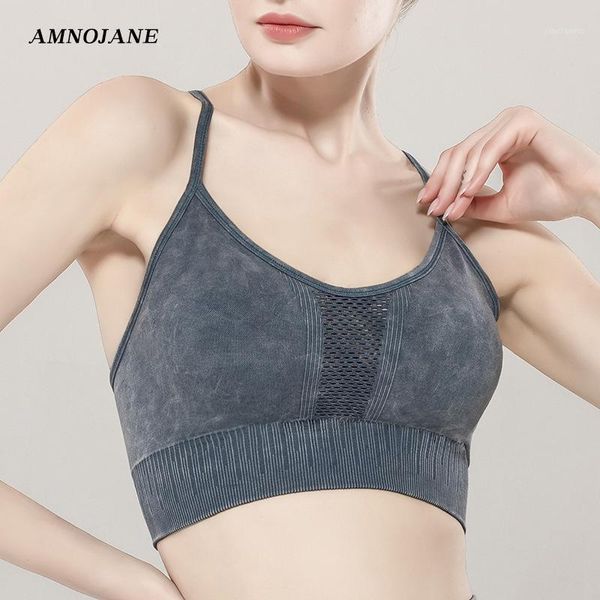 

gym clothing wash-old brassiere sport bh padded mesh sports bra crop bralette running fitness crz yoga bras for women push up1, White;black