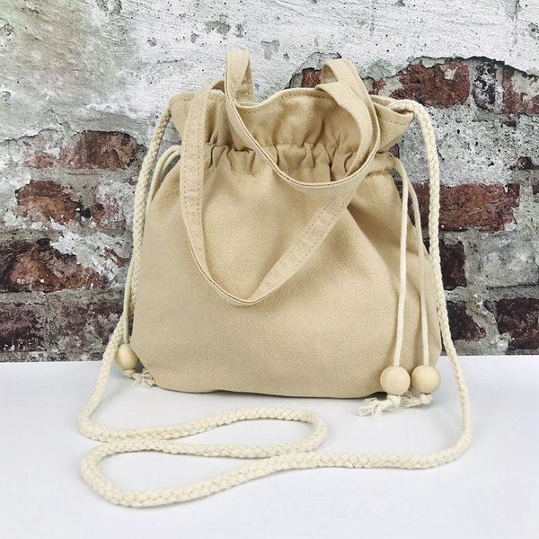 

children cotton & linen coin purse kids wallet package shoulder bag cloth sack phone pouch carteira feminina bolso for girls, White