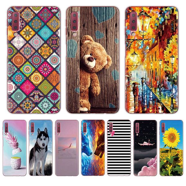 

samsung galaxy a7 silicone cover, mobile phone galaxy a7 galaxy a7 focal color pattern etui tpu soft shell