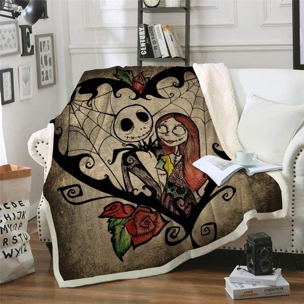 

scarves 3d print rectangle sherpa blanket wearable throw fj99, Blue;gray