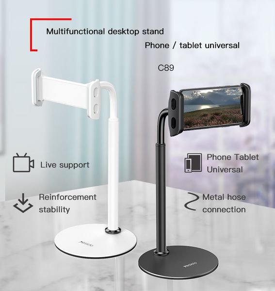 

4fds2awbendable gooseneck deskcellphone stand live desk table tablet mobile phone holder