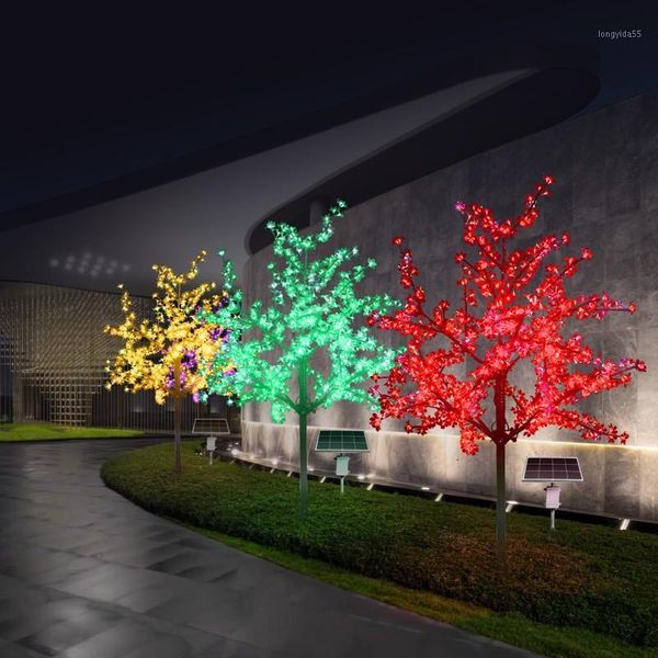 

led artificial cherry blossom tree light christmas tree light 1248pcs led bulbs 2m/6.5ft height 110/220vac rainproof outdoor use1