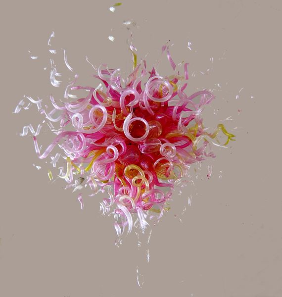 

custom color design dark pink chandelier lighting dining room lighting art
