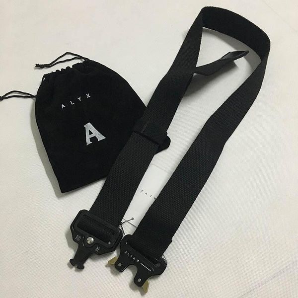 

alyx belt 128cm seat belt men women metal buckle ordinary canvas alyx fashion streetwear2196017, Black;brown