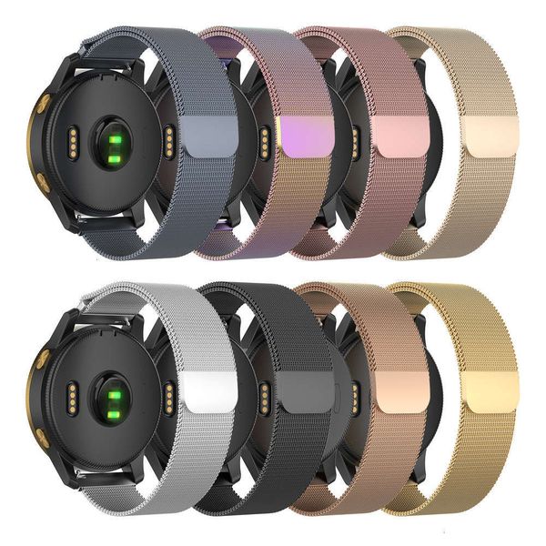 

suitable for jiaming venu intelligent bracelet, stainls steel magnetic absorption milan ring mh watch strap, 20mmbgt