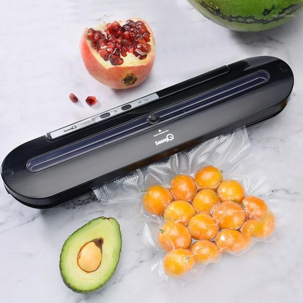 

vacuum food sealing machine electric sealer 220v 110v with 10pcs saver bags household automatic packaging machine1