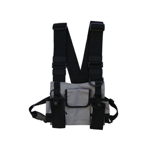 

universal hands radio vest chest rig harness bag holster for two way radio 28gd