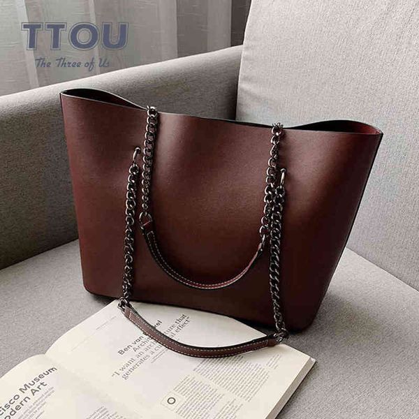 

shopping bags new luxury women pu leather crossbody for ladies large capacity solid color shoulder bag simple style female handbag 220310