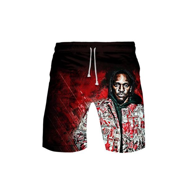 

2020 fashion design hip hop pusha t 3d summer men women fashion casual lady hem beach shorts bbyrwt lg2010, Black
