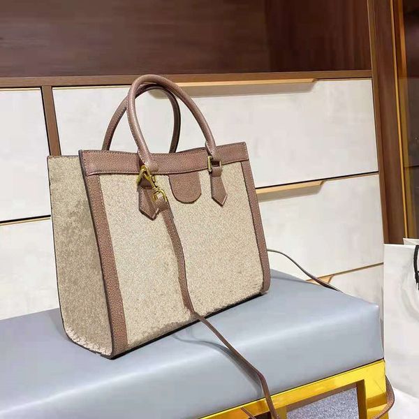 

fashion embroidery shopping bag women's shoulder bag large handbag boutique shopping bag