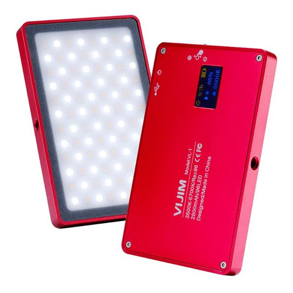 

flash heads 96 led makeup dimmable mini video magnet adsorption aluminum pography light camera professional oled display practical studio