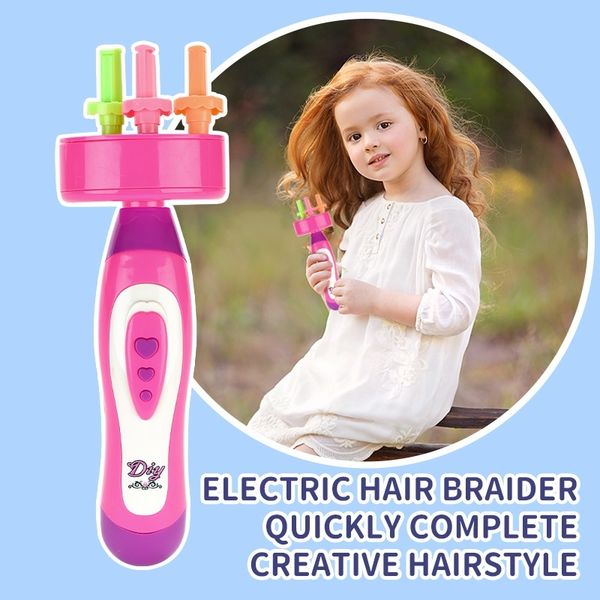 

colorful diy electric braid toys automatic curling artifact electric automatic hair braider diy stylish braiding hairstyle tool makeup gir