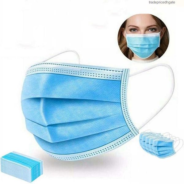 

box blue 1factory face party 50 mouth mask masks 95% filtration dust against pm2.5 ship