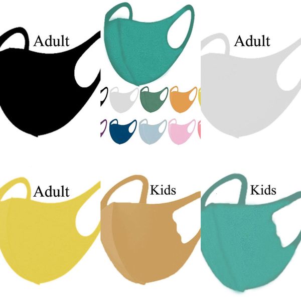 

awwstock mask fashion kids face masks in ice silk dust proof children facemask black white celebrity sunscreen t