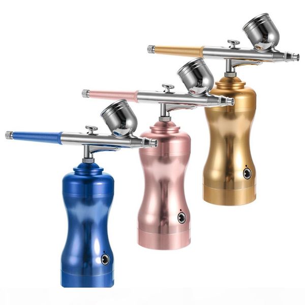 

lightweight mini size portable beautiful airbrush set small spray pump pen set air compressor kit for body art painting makeup