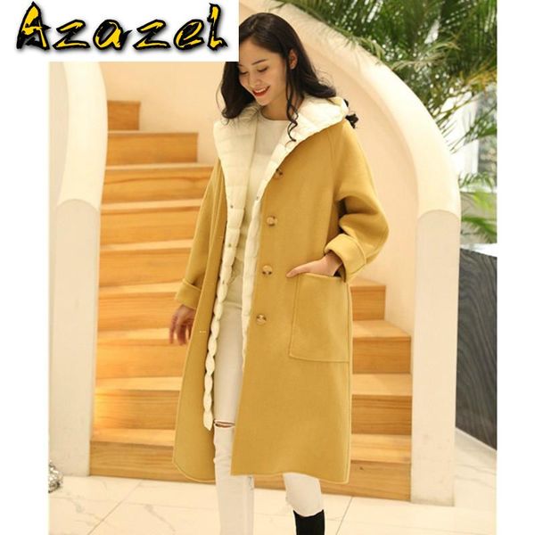 

winter wool coat female long down liner woman jacket womens coats and jackets women casacos 2020 1029 wpy670, Black