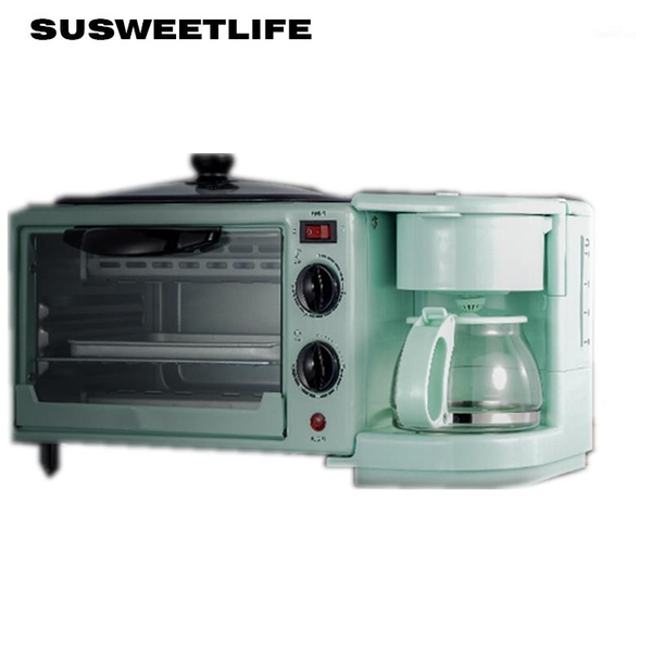 

home multifunctional three-in-one breakfast machine mini electric oven coffee maker omelette bread maker toaster1