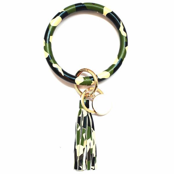 

leather sun flower/flag pattern christmas wrap tassels styles bracelets wristlet bracelet tassel keychain round bangle k, Silver