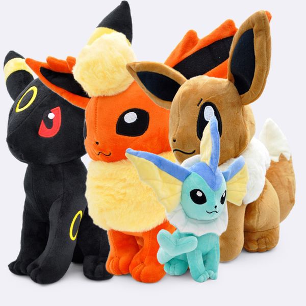 

12" 30cm/37cm big sitting eevee vaporeon flareon umbreon soft stuffed animals plush toys gift lj200808