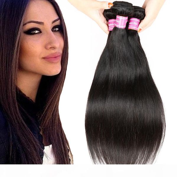

brazilian virgin human hair weaves malaysian indian peruvian cambodian mongolian hair bundles price bemiss straight human hair, Black