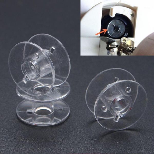 

30 -100 pcs transparent sewing machine bobbins home plastic bobbin sewing tool accessories universal empty bobbin1, Black
