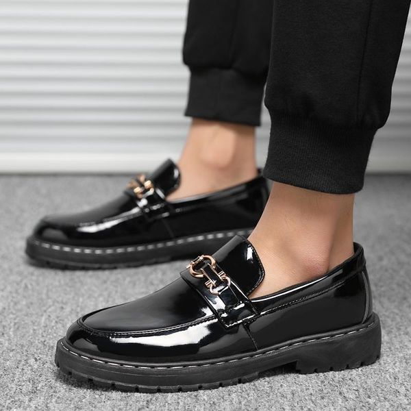 

mens dress shoes fashion pu leather men wedding shoes black slip-on loafers designer formal dress sneakers party loafers